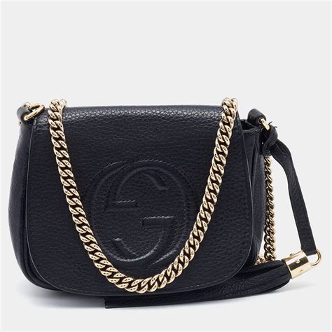 gucci black soho chain bag|cheapest Gucci soho bag.